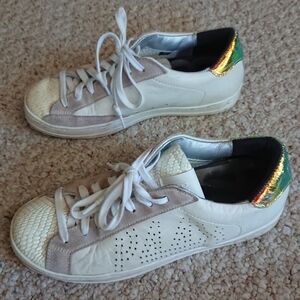 P448 JOHN Embellished Lace Up Low Top Sneakers size 36.5